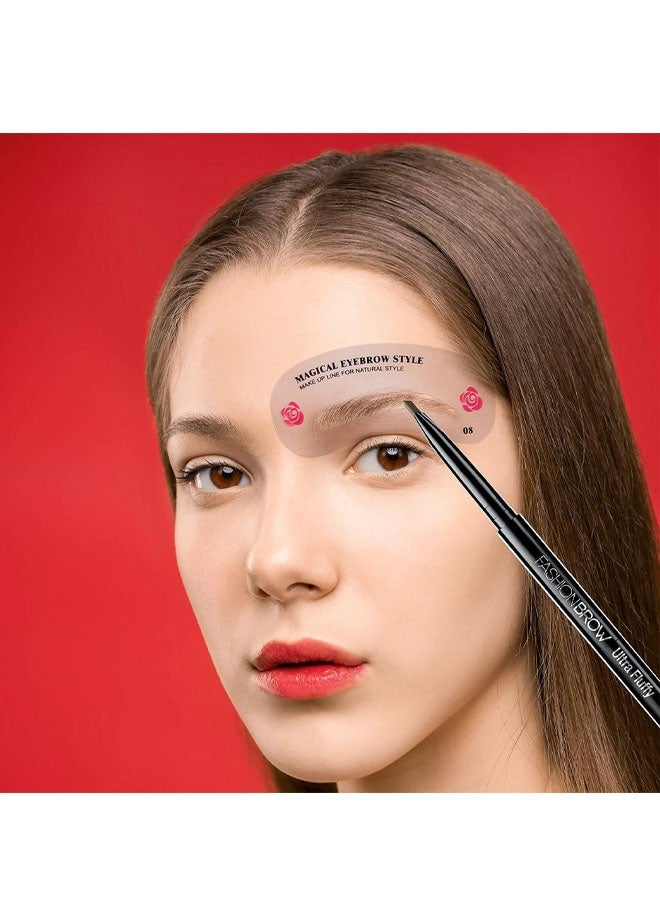 48 Styles Eyebrow Stencils, Eyebrow Shaper Sticker Kit, Reusable Eyebrow Template, DIY Makeup Beauty Tools for Beginners & Professionals - Image 5